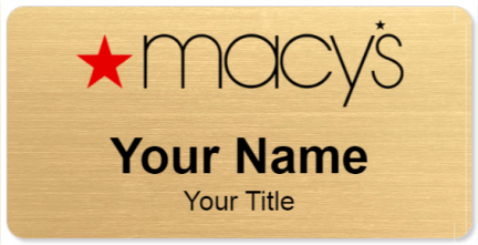 Custom name badges for Macys