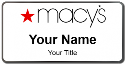 Custom name badges for Macys