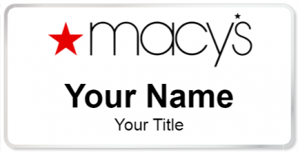 Custom name badges for Macys