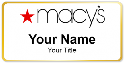 Custom name badges for Macys