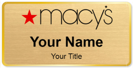 Custom name badges for Macys