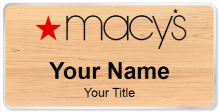 Custom name badges for Macys