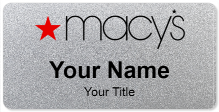 Custom name badges for Macys