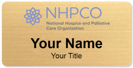 Custom name badges for National Hospice & Palliative Care Organization