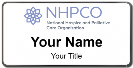 Custom name badges for National Hospice & Palliative Care Organization