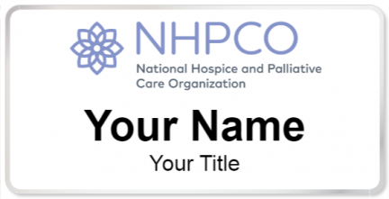 Custom name badges for National Hospice & Palliative Care Organization