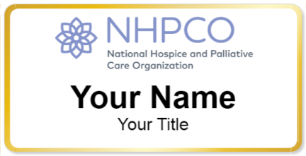 Custom name badges for National Hospice & Palliative Care Organization