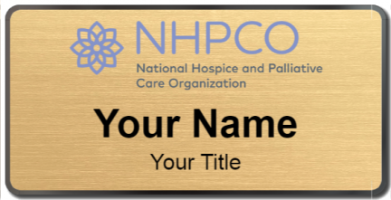 Custom name badges for National Hospice & Palliative Care Organization