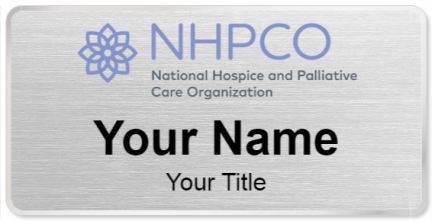 Custom name badges for National Hospice & Palliative Care Organization