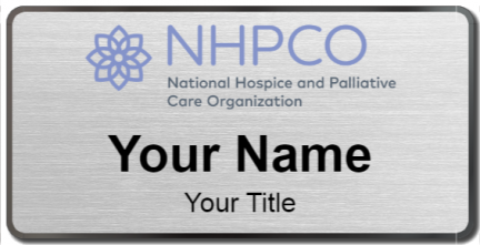 Custom name badges for National Hospice & Palliative Care Organization