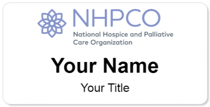 Custom name badges for National Hospice & Palliative Care Organization