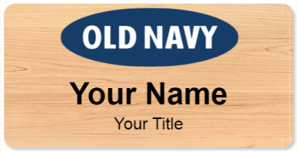 Custom name badges for Old Navy