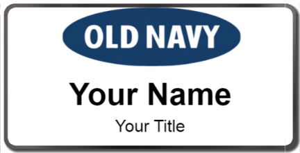 Custom name badges for Old Navy