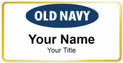 Custom name badges for Old Navy