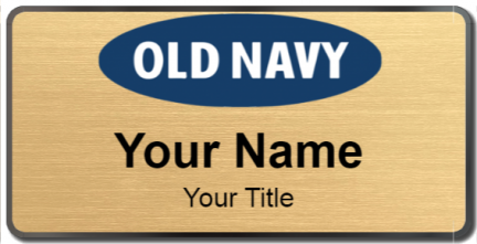 Custom name badges for Old Navy