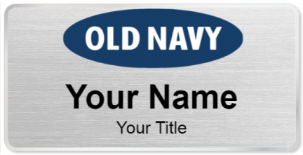 Custom name badges for Old Navy