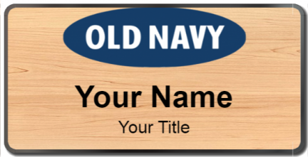Custom name badges for Old Navy