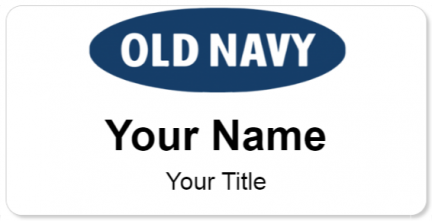 Custom name badges for Old Navy