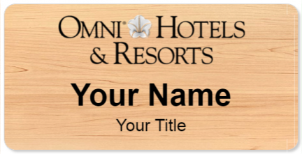 Custom name badges for Omni Hotels & Resorts