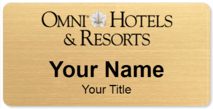 Custom name badges for Omni Hotels & Resorts