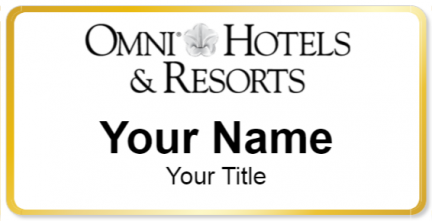 Custom name badges for Omni Hotels & Resorts