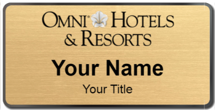 Custom name badges for Omni Hotels & Resorts