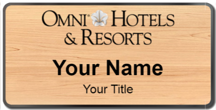 Custom name badges for Omni Hotels & Resorts