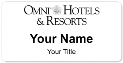 Custom name badges for Omni Hotels & Resorts