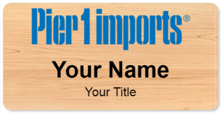 Custom name badges for Pier 1 Imports