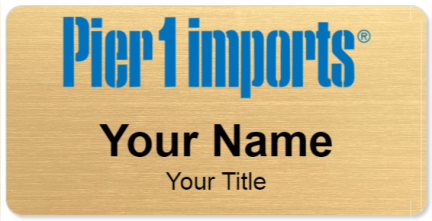Custom name badges for Pier 1 Imports