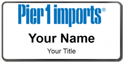 Custom name badges for Pier 1 Imports