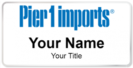 Custom name badges for Pier 1 Imports
