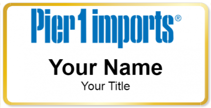 Custom name badges for Pier 1 Imports