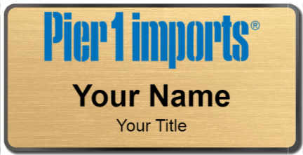 Custom name badges for Pier 1 Imports