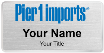 Custom name badges for Pier 1 Imports