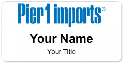 Custom name badges for Pier 1 Imports