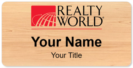Custom name badges for Realty World