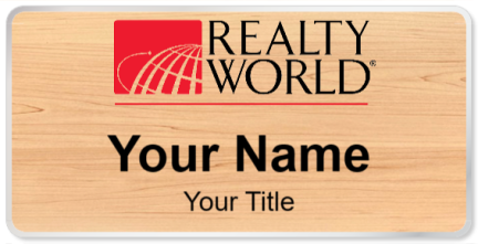 Custom name badges for Realty World