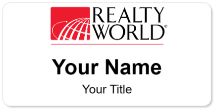 Custom name badges for Realty World