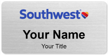 Custom name badges for Southwest