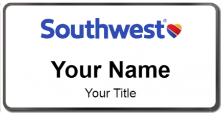Custom name badges for Southwest