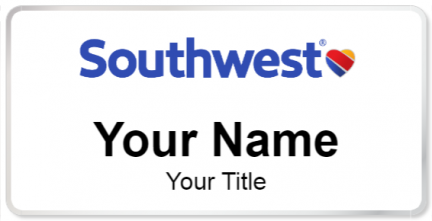 Custom name badges for Southwest