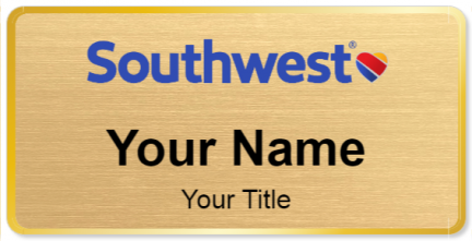 Custom name badges for Southwest