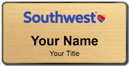Custom name badges for Southwest