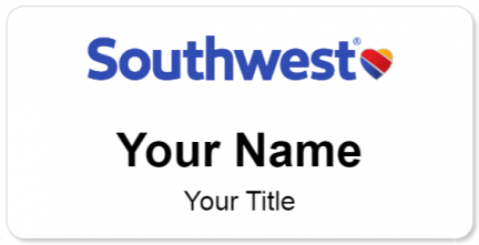 Custom name badges for Southwest