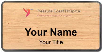Custom name badges for Treasure Coast Hospice