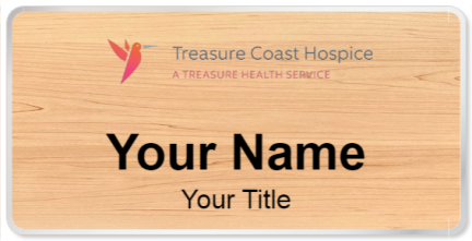 Custom name badges for Treasure Coast Hospice