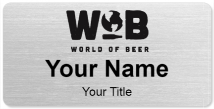 Custom name badges for World of Beer