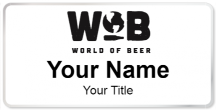 Custom name badges for World of Beer