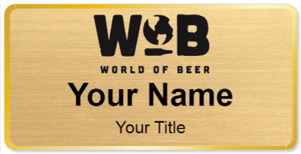 Custom name badges for World of Beer